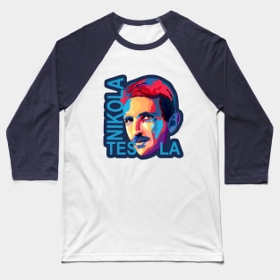 nikola tesla portrait Baseball T-Shirt